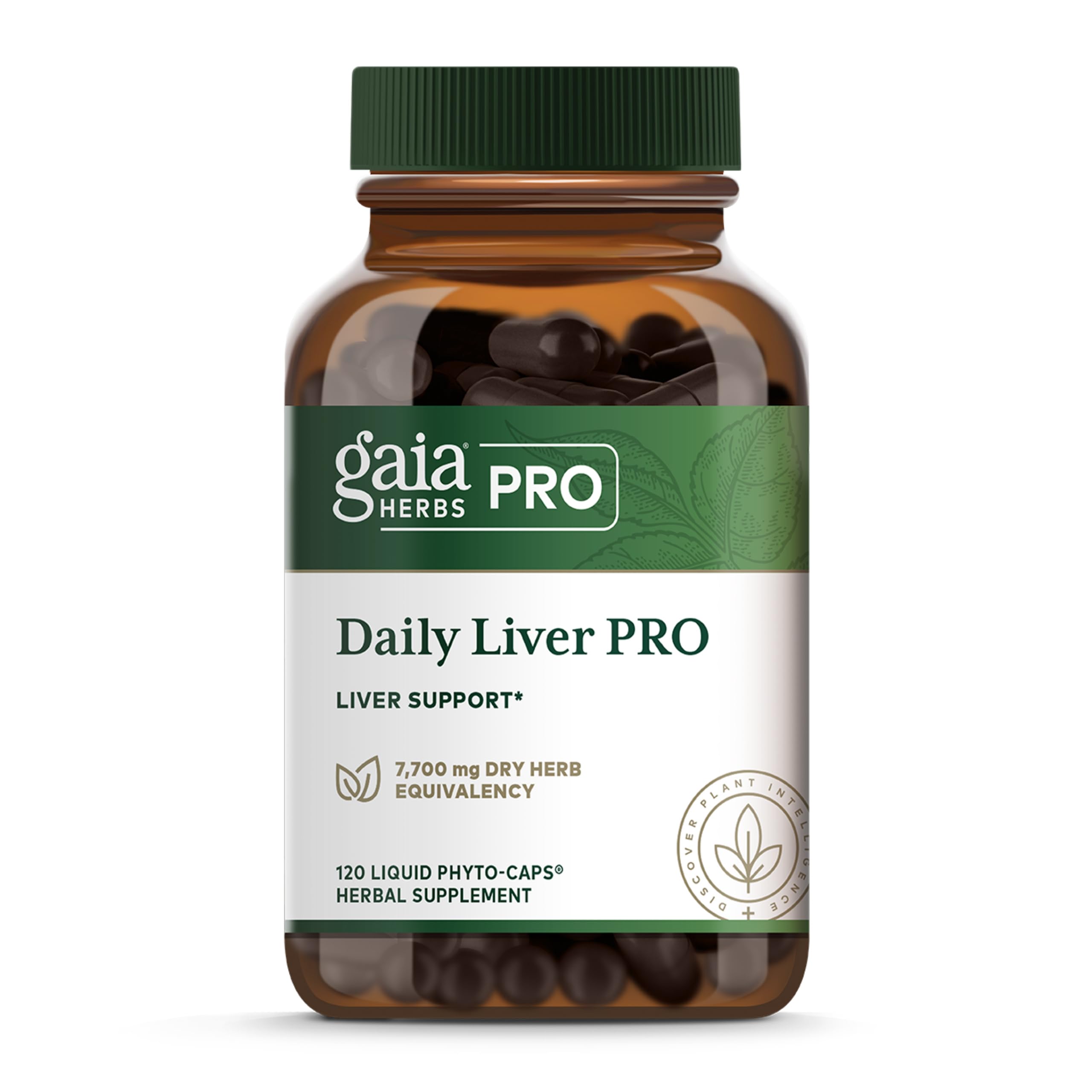 GAIA HERBS PRO Daily Liver PRO, 120 Vegan Capsules, 60 Servings