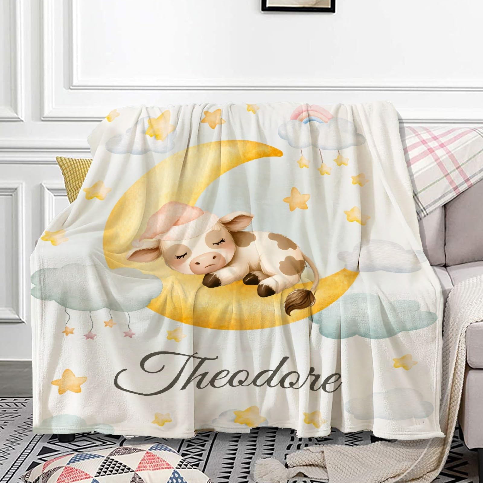 Throw Blanket Baby Boy Monogram Blanket Boy Photo Personalized