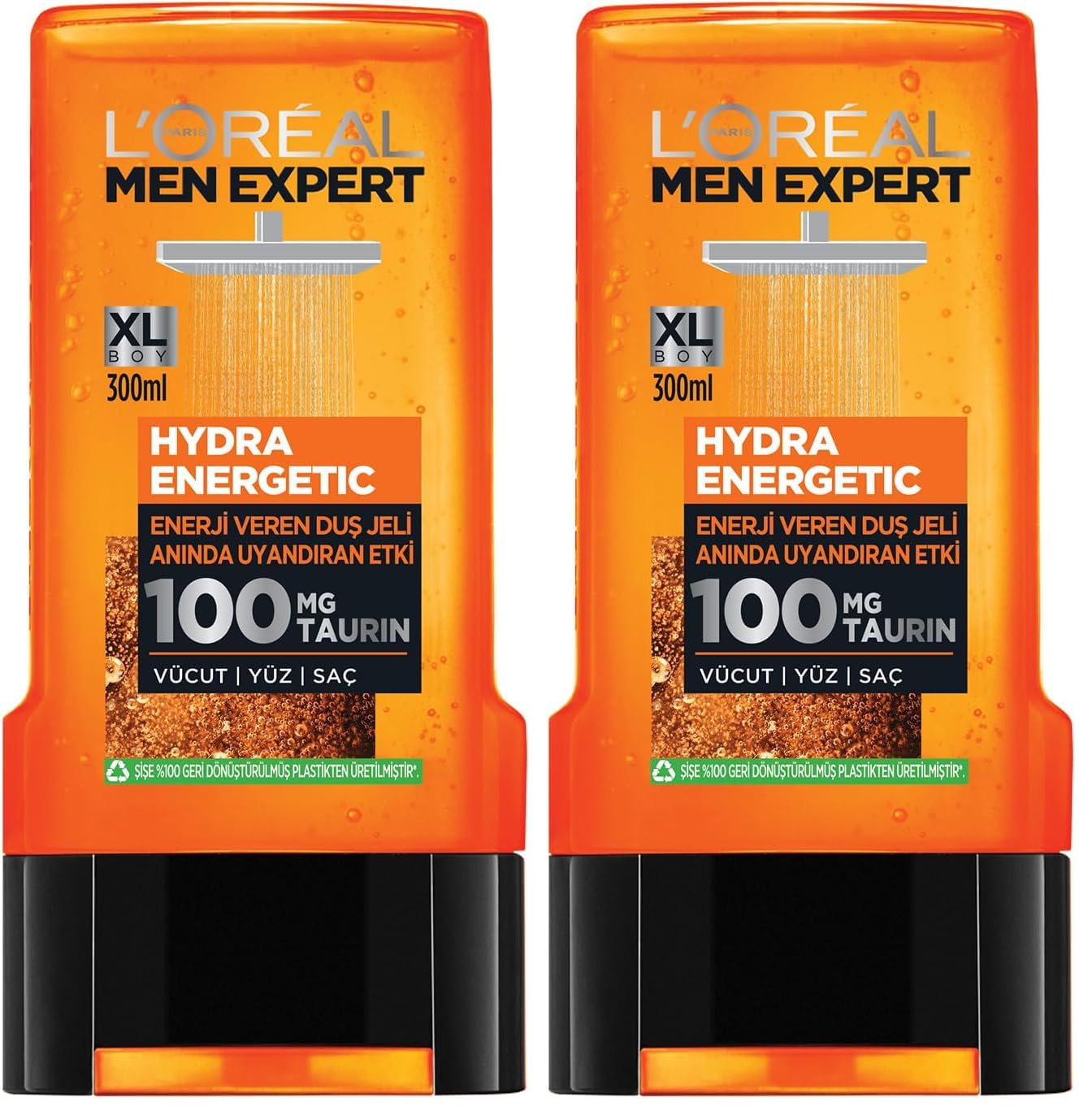 L'ORÉAL PARIS Men Expert Hydra Energetic Taurin İçeren Duş Jeli 300 ml (2 paketi)