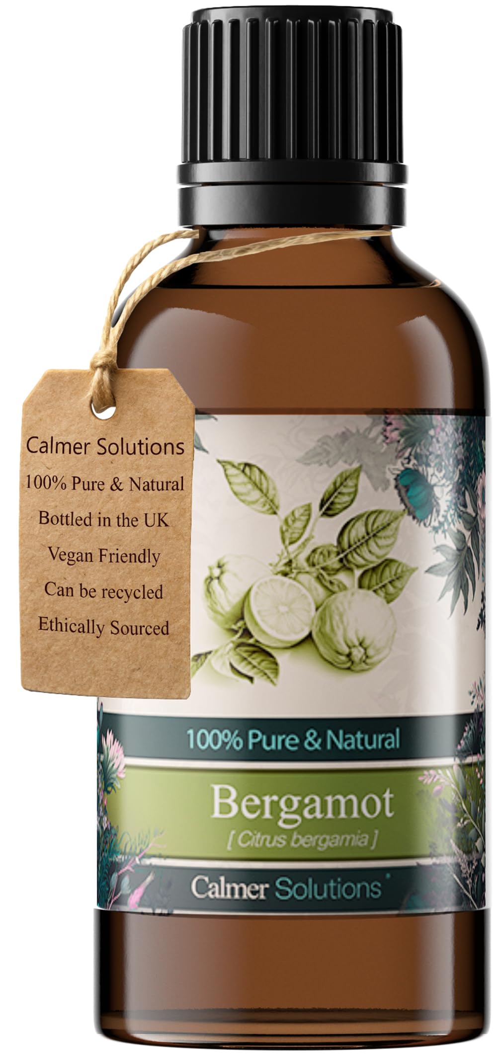 Calmer Solutions Bergamot 100% Pure Essential Aromatherapy Oil 50ml