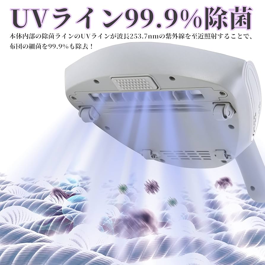 Amazon | EFSHREE 布団掃除機 布団クリーナー ダニ掃除機 布団