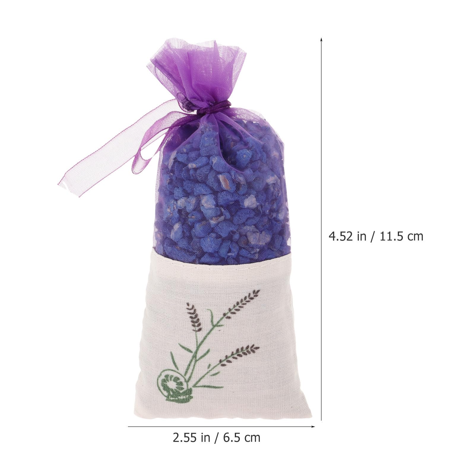Beavorty 6 Pezzi Sacchetti Profumati Fragranza Naturale di Lavanda e Gelsomino, Sacchetto in Rete Cristalli Minerali Nano, Profumo Duraturo per Decorazioni e Auto