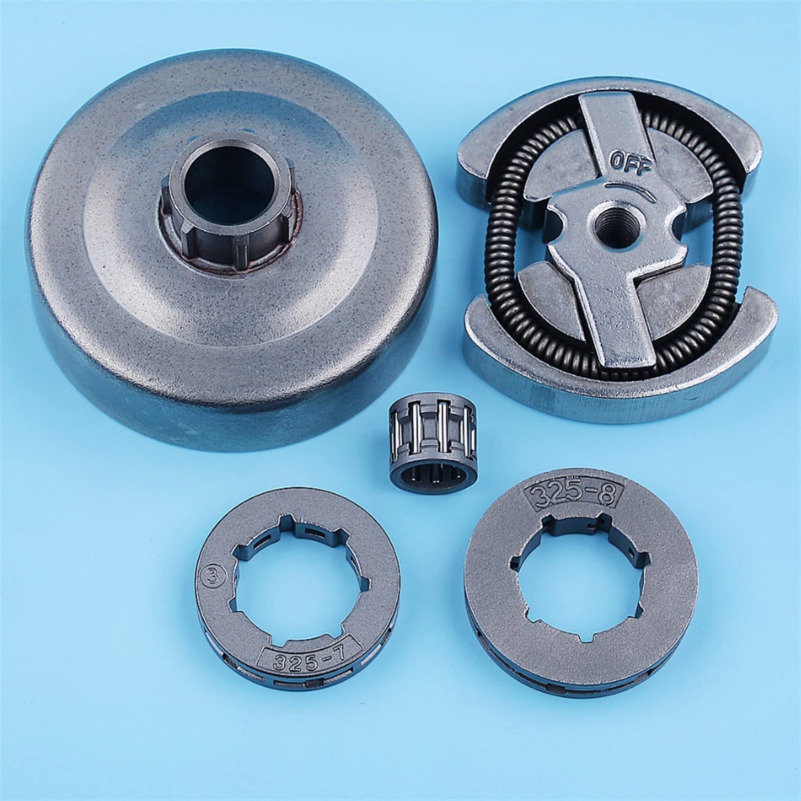 325;Kit de piñón de llanta de Tambor de Embrague Apto for Husqvarna 235e 240e 235 240 137 142 36 41 for Piezas de Motosierra Jonsered 2035 2036 2040