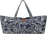 ELENTURE Large Yoga Mat Bag for 1/2" Thick Mats - Gym Travel Tote with Pocket, Fits Women Men Pilates Workout Carrier