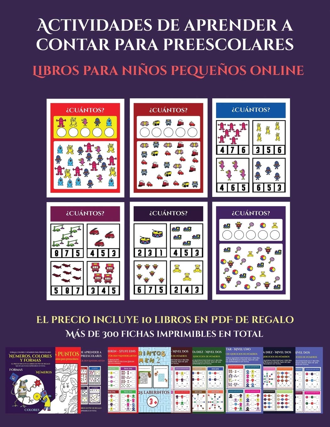 Libros para niños pequeños online (Actividades de aprender a contar para preescolares): Un libro de actividades para aprender a contar para niños en edad preescolar/de infantile. (11)