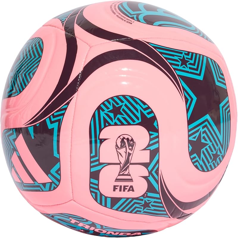 adidas Unisex FIFA World Cup 26 Club Trionda Ball, Beam Pink/Noble Red/Blue, 5