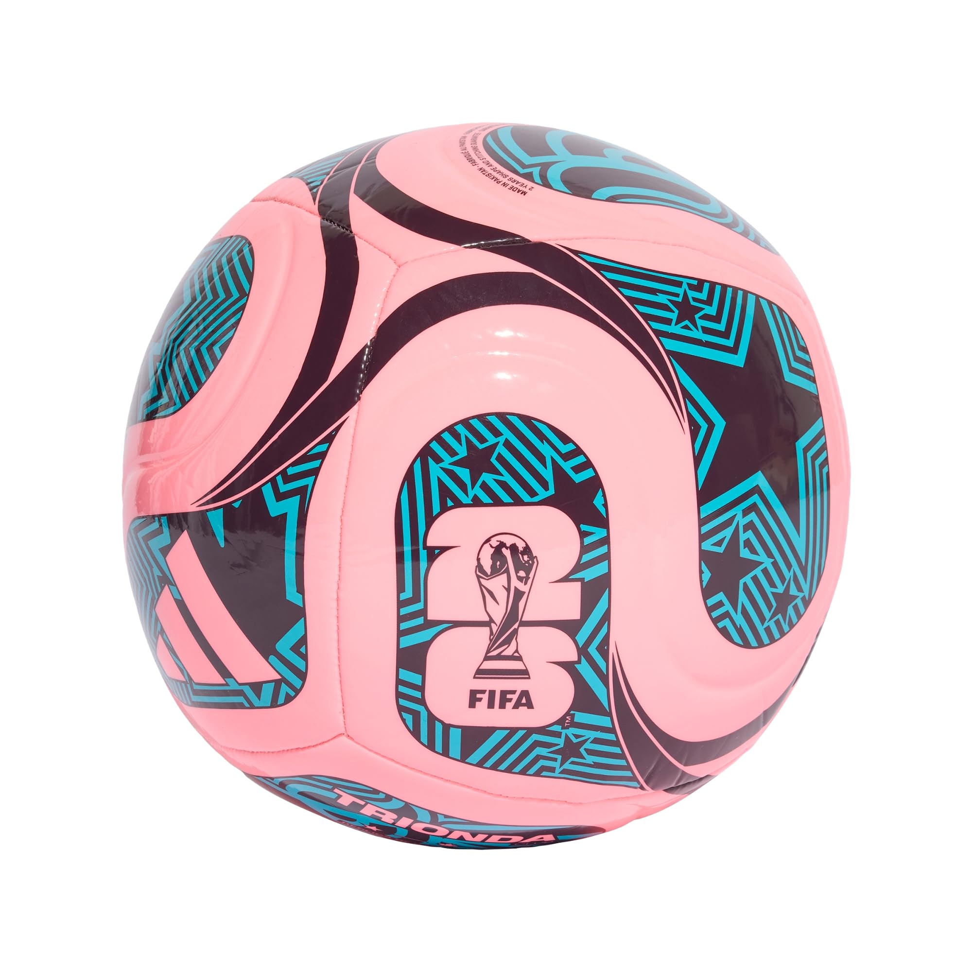 adidas Unisex FIFA World Cup 26 Club Trionda Ball, Beam Pink/Noble Red/Blue, 5