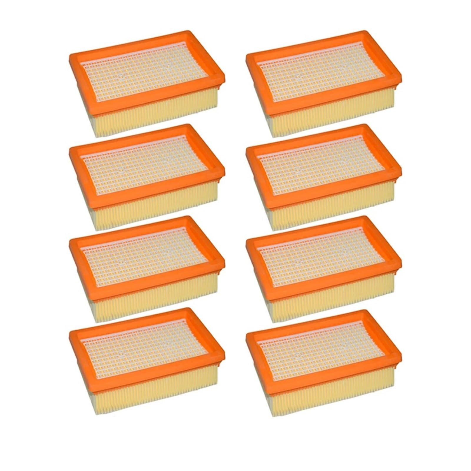 Compatible con Filtro HEPA Karcher Compatible con MV4 MV5 MV6 WD4 WD5 WD6 Piezas de Repuesto for aspiradoras Accesorios N.º 2.863-005.0(8pcs)