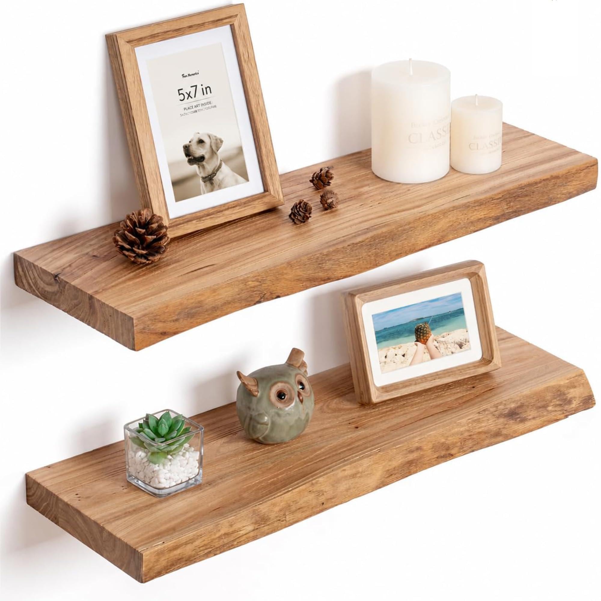 Fun Memories Live Edge Shelves