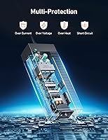 Vista 5 de AstroAI Compresor de aire, convertidor de CA a CC de 10 A y cable de extensión para encendedor de cigarrillos