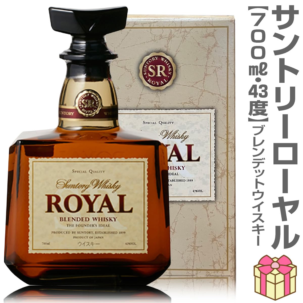 Amazon.co.jp: サントリー ローヤル ウイスキー ギフトカートン付700ml