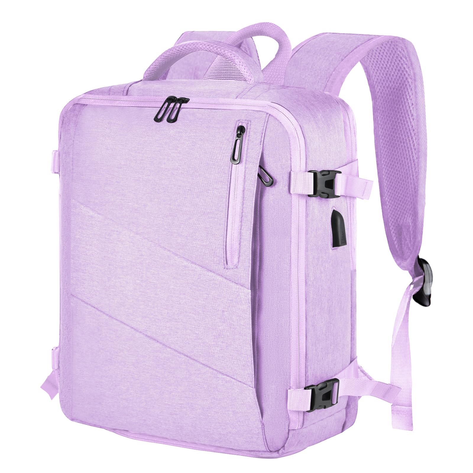 Leyrica Zaino da Viaggio per Easyjet 45x36x20, Bagaglio a Mano Borsone Cabina Zaino per Viaggiare in Aereo per Laptop Daypack Casual Zaino Università Zaino (Viola)