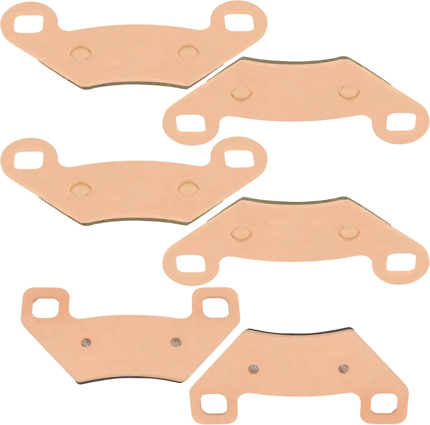 Caltric Sintered Front & Rear Brake Pads Compatible with Polaris Hawkeye 300 2006