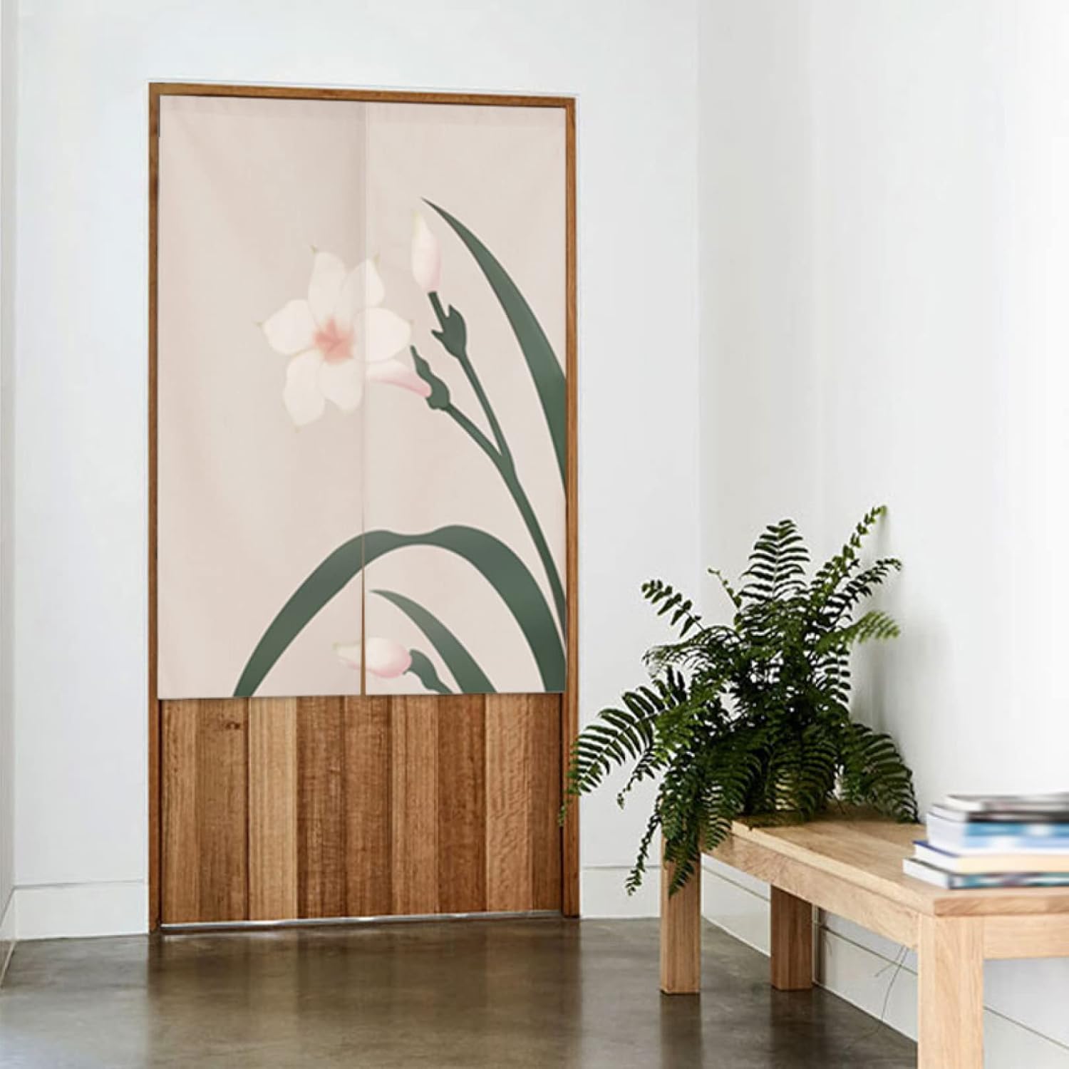 のれん ロング 玄関 和風 暖簾 カーテン断熱 遮光 間仕切り 目隠し 柔らかい おしゃれ インテリア キッチン リビング 洗面所