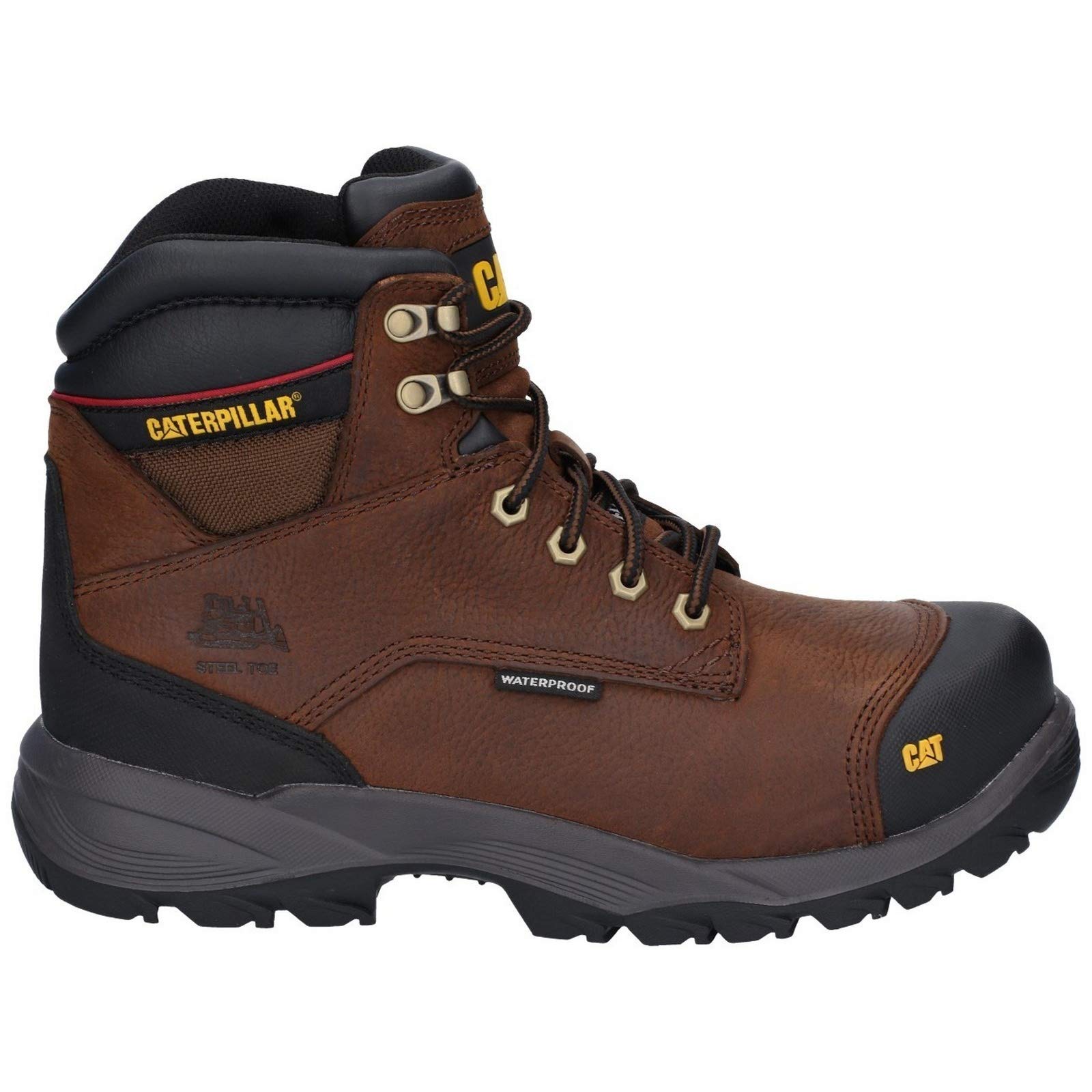 Caterpillar Cat Workwear - Botas de Seguridad Impermeables con Cordones para Hombre