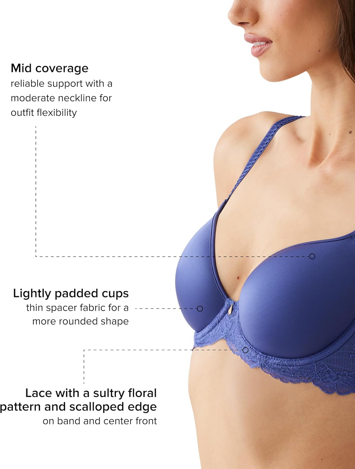 Wacoal Women's Vivid Attraction Contour Bra - Image 3