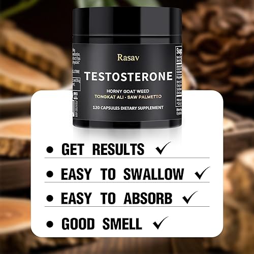 Miniatura 3 de Rasav Suplemento Horny Goat Weed y Tongkat Ali para hombres, suplemento de refuerzo de testosterona para hombres, suplementos potenciadores