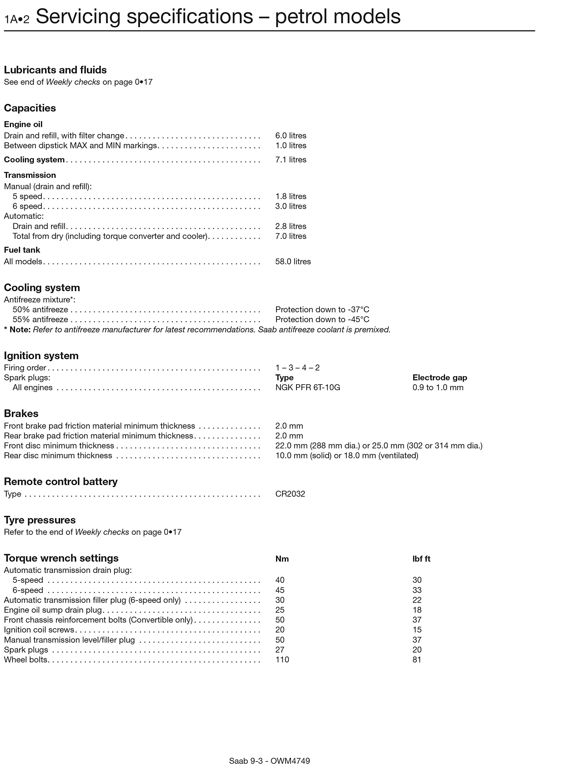 Saab 9-3 Petrol & Diesel (Sept 02 - Sept 07) Haynes Repair Manual: 45109