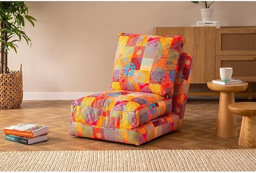 Pafu Taida Single Folding Bed Extension Chair Patchwork
