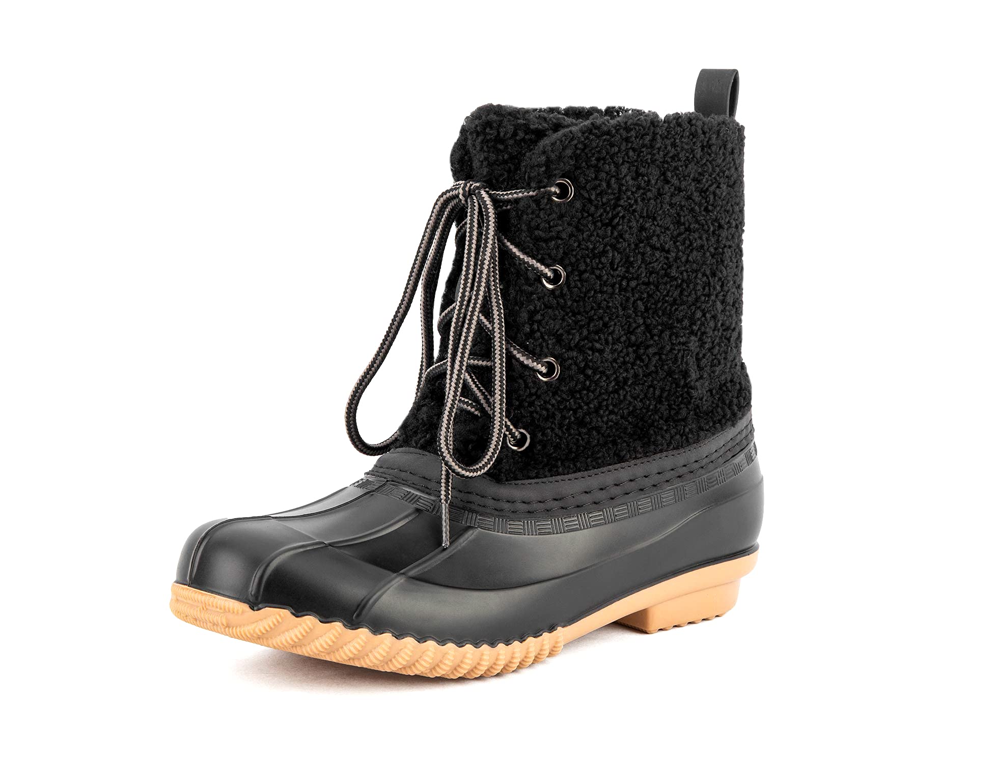 MaxMuxun Women's Winter Snow Boots Waterproof Insulated Rain Boots Shearling Faux Fur Mid-Calf Duck Boots