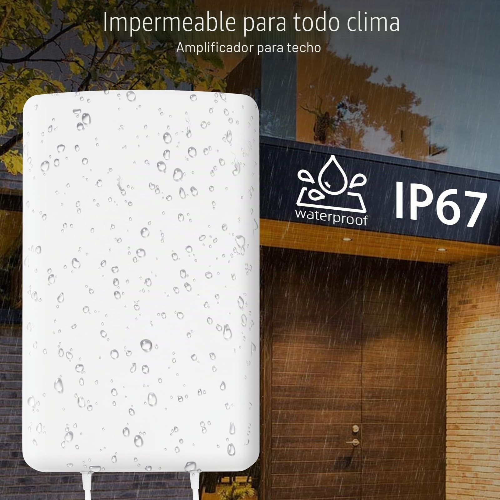 Antena 5G Exterior, Antena LTE 4G/5G 700-2700|3300-4000 MHz 18dBi, Amplificador de Señal Larga Distancia con 2x10m Cable TS9/SMA - Compatible con Routers y Módems 5G/3G/4G LTE