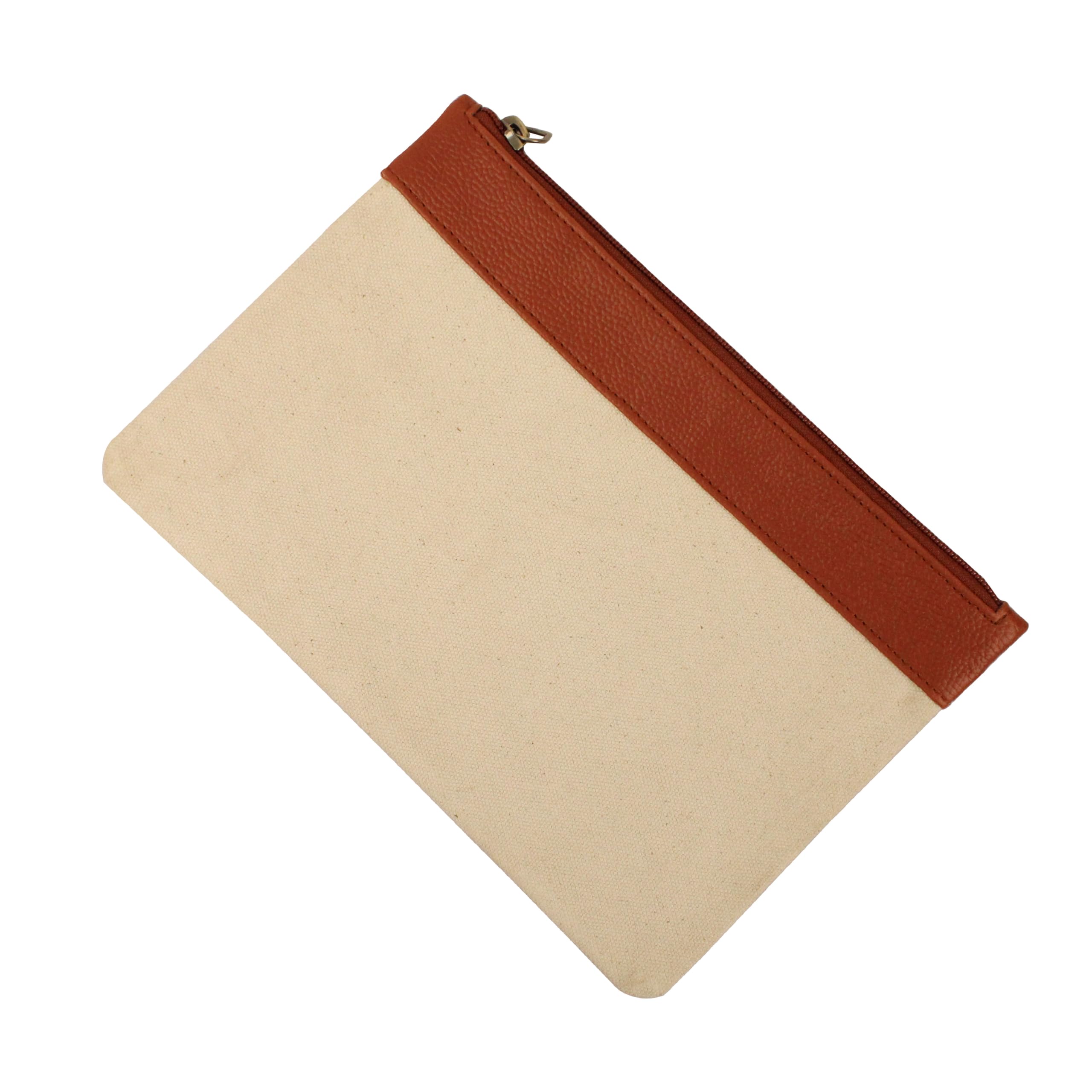 Spillbox Canvas Pouch|Stationary|Pencil Case|Cosmetic|Travel|Toiletry|Money Purse|Jewellery|Multipurpose Pouch|Organizer Pouch|Birthday Return Gift for Kids-Canvas Outer Border Pouch (Tan) (B0CLZMW7MM) Amazon Price History, Amazon Price Tracker