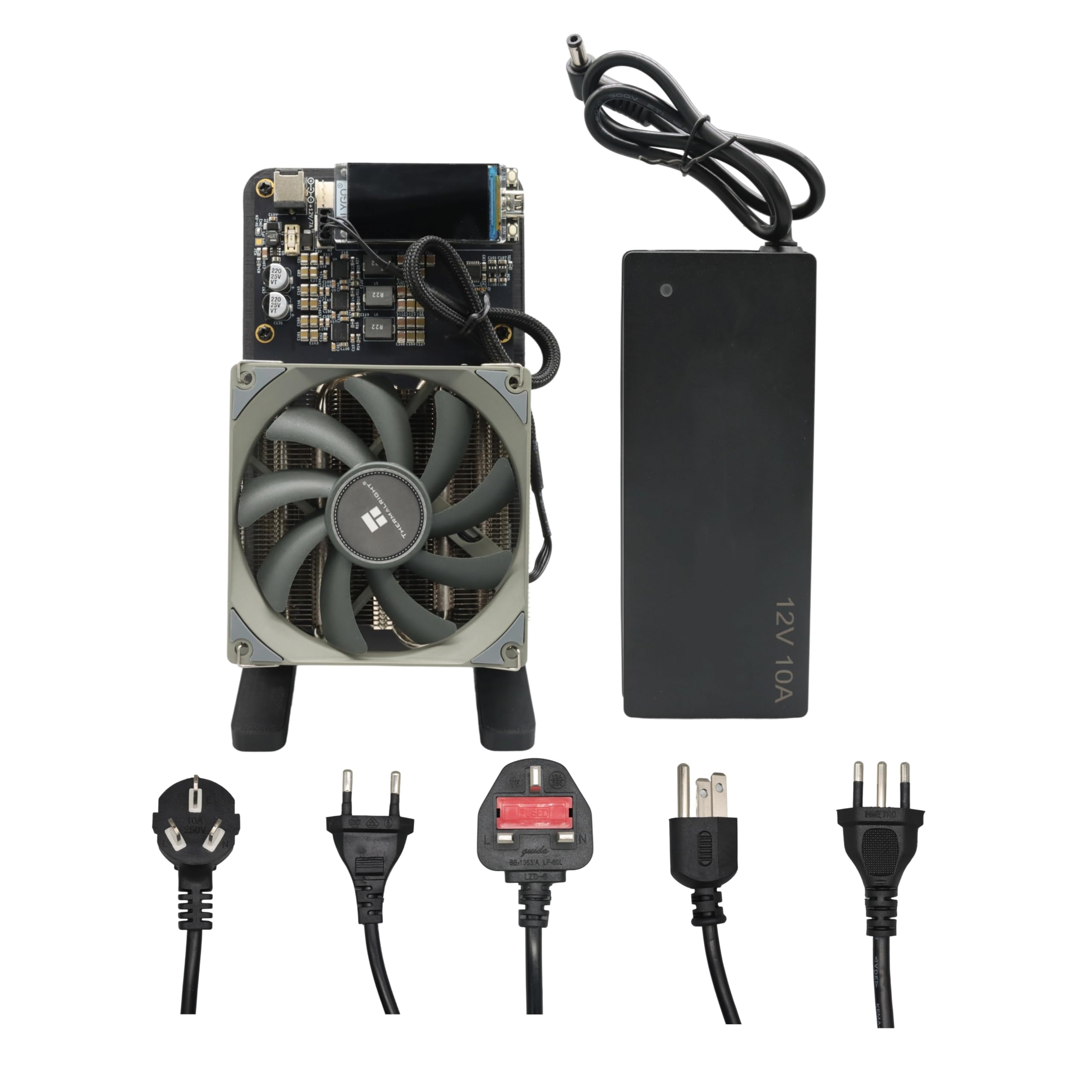 NerdQaxe++ Asic Miner 4.8Th/S Open Sources Bitcoin Miner 68W Low Power  Consumption Silent Compact Home Bitcoin Miner with Power Supply and Stand :  Amazon.ca: Electronics