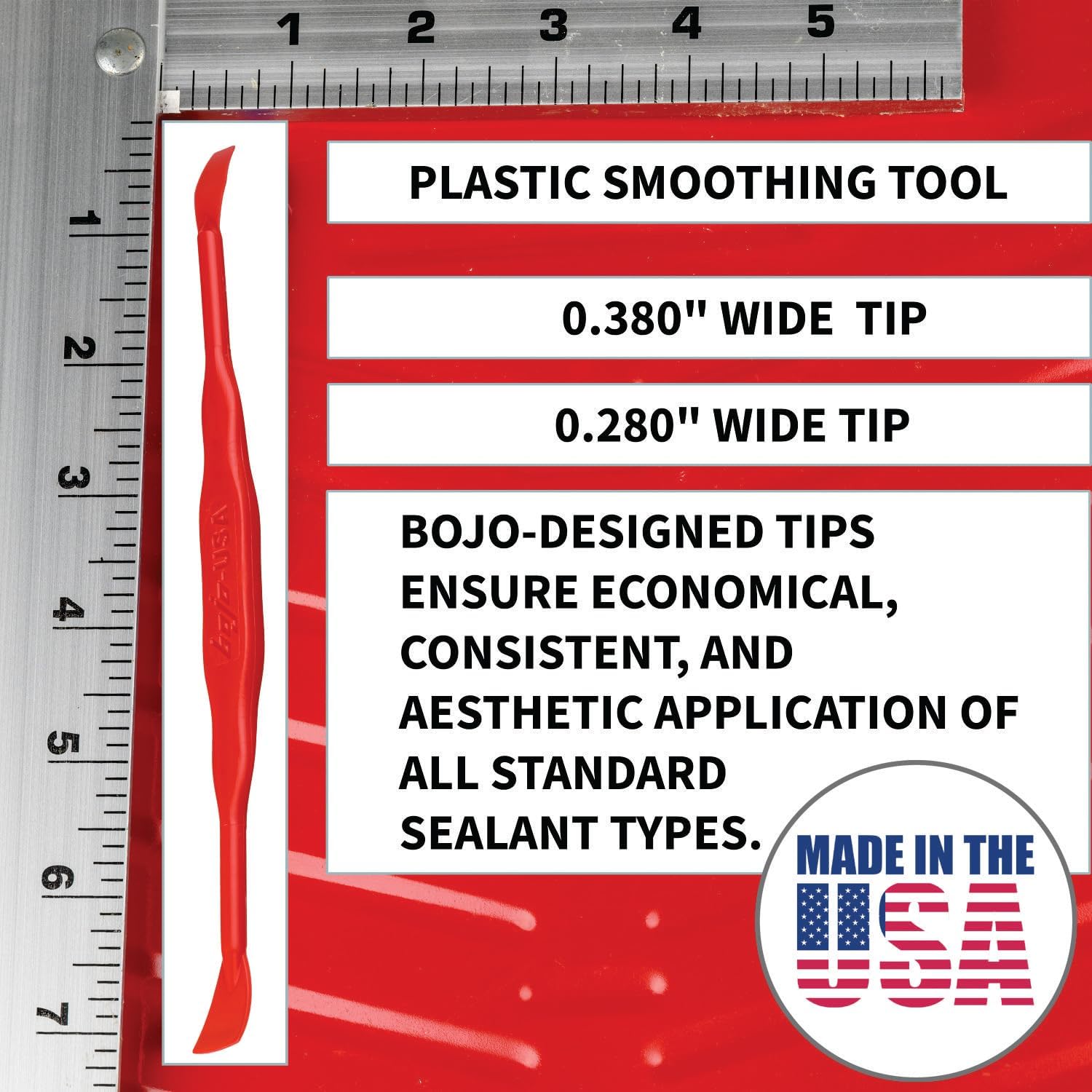 Bojo Tools - Smoothing Tool 0.380" wide and 0.280" wide - Light Duty