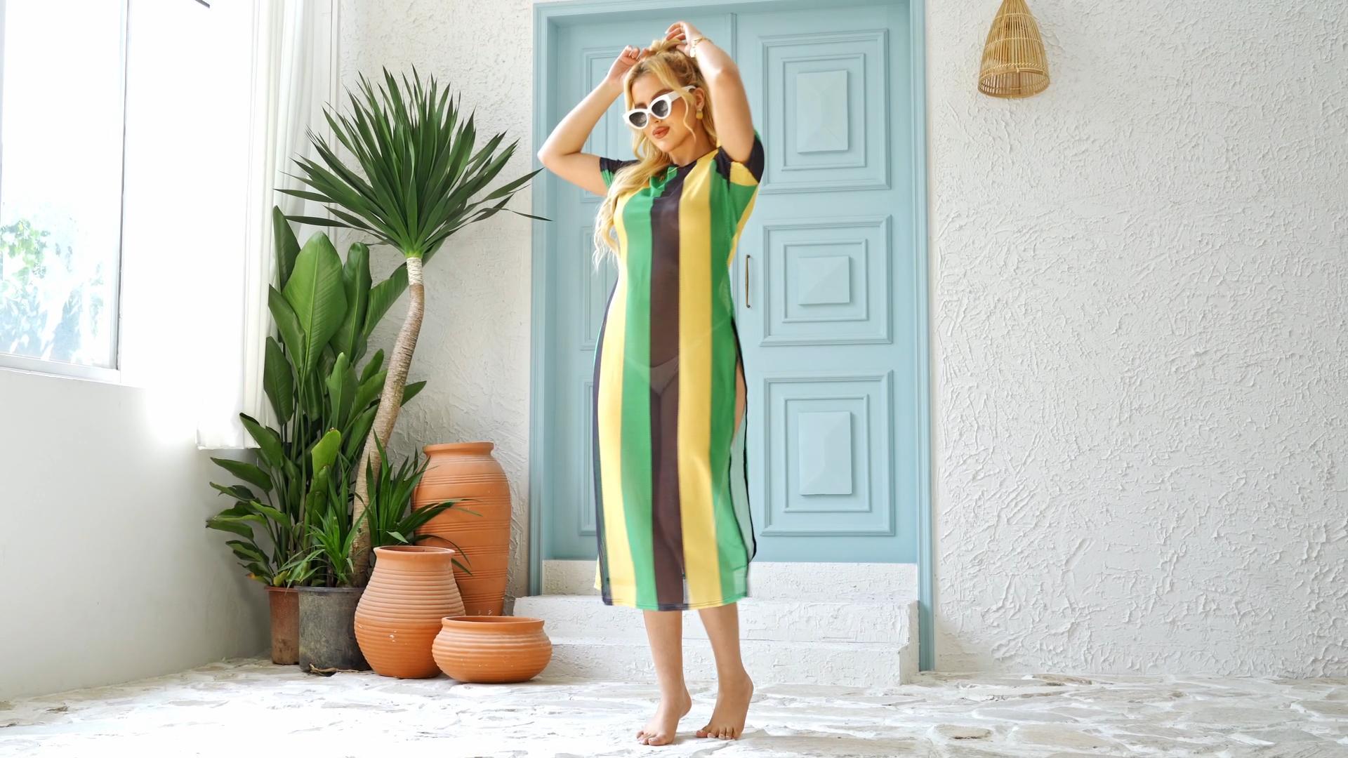 Watch Jamaican dress for Women on Amazon Live