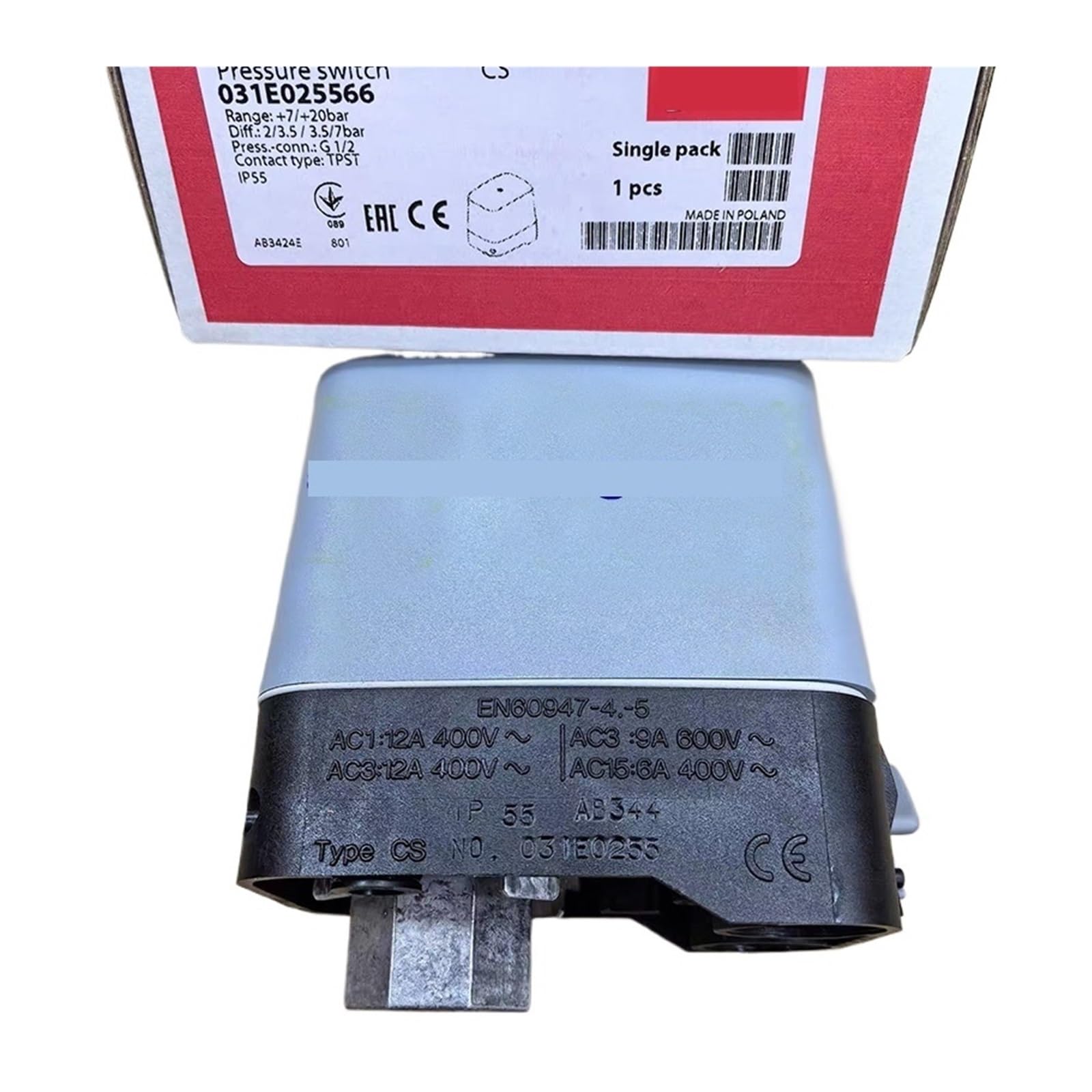 Pressostat 031E021566 capteur de pression pour pompe et compresseur
