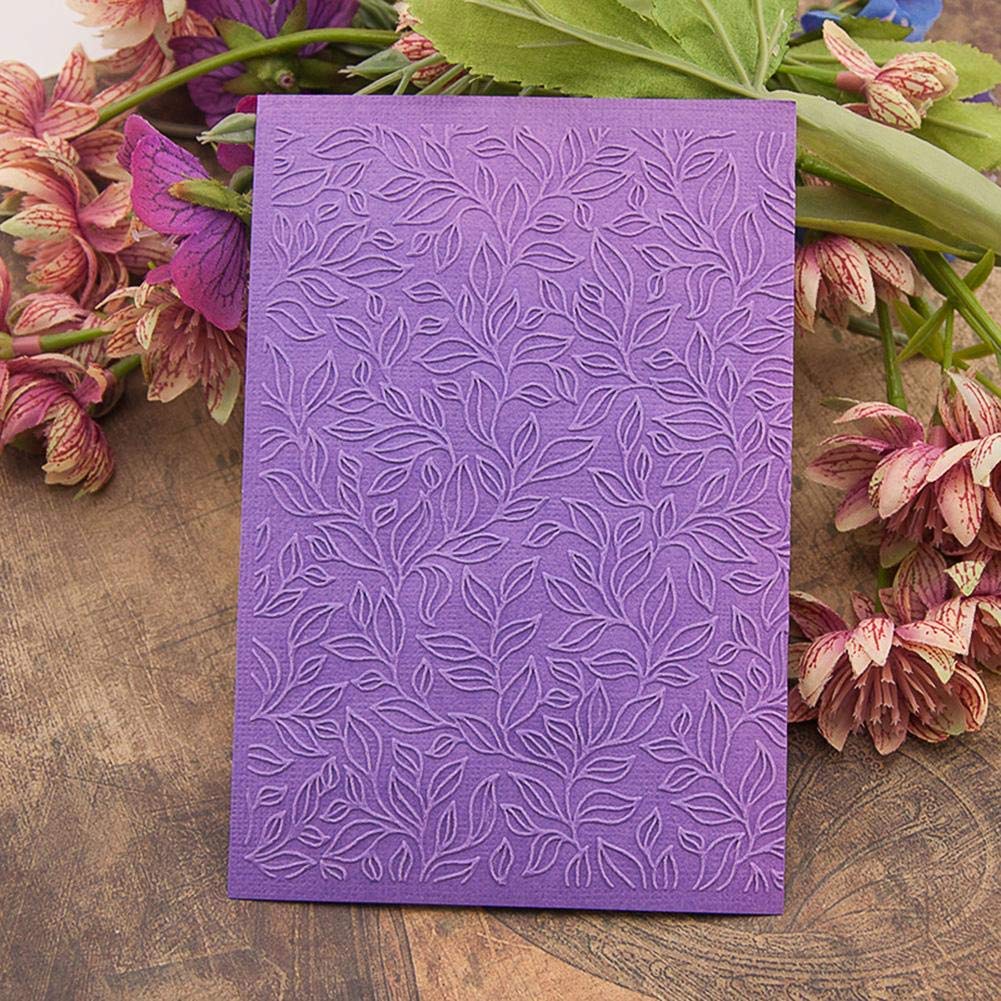 DIY Scrapbooking Embossing Folder Template - Plastic Flower Design For Cards & Albums