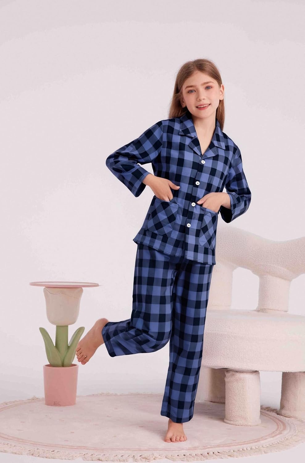 HiddenValor Big Boys Cotton 2 Piece Pajama Set for Girls Kids - Image 6