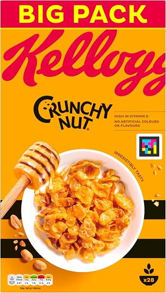 Kellogg's Crunchy Nut Breakfast Cereal Big Box, 840g