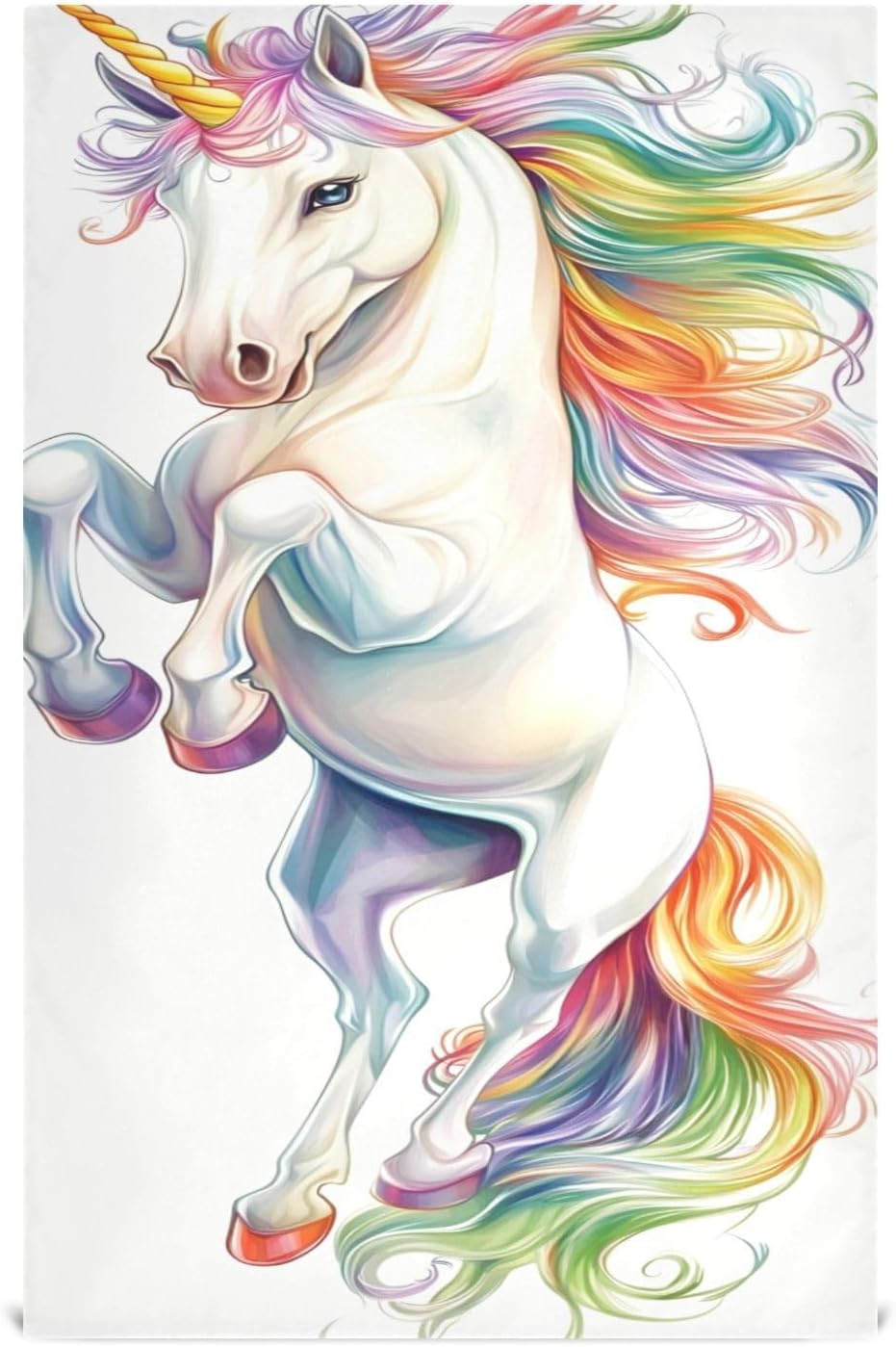 YETTASBIN Unicorns Kitchen Dish Towel 4 Pack, Soft Absorbent Dishcloths Reusable Hand Towel Washable Tea Towels for Home Kitchen Bar Table Decor, 28 x 18 Inch