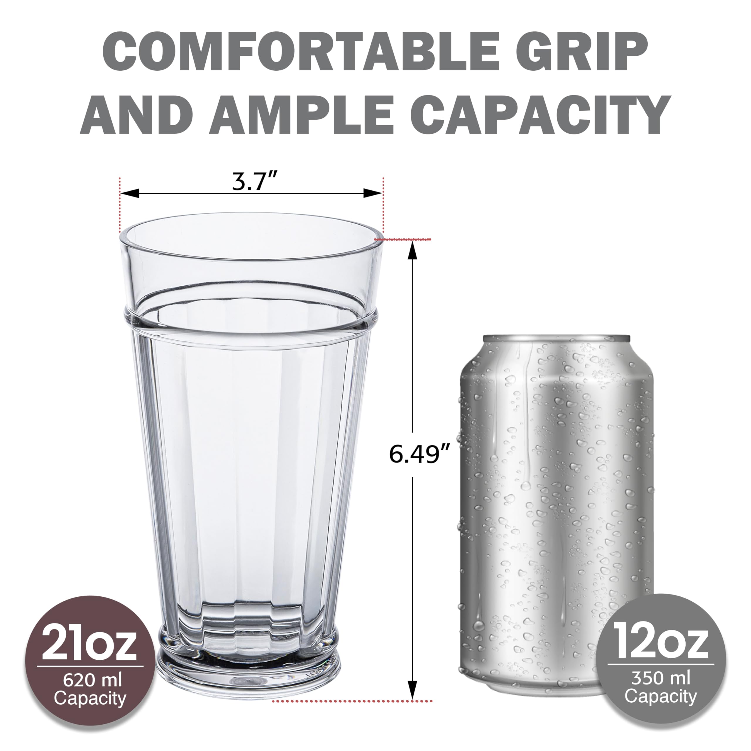 bzyoo Liberty Highball Tumblers - 4 Piece Set -6 bzyoo Liberty Highball Tumblers - 4 Piece Set -6