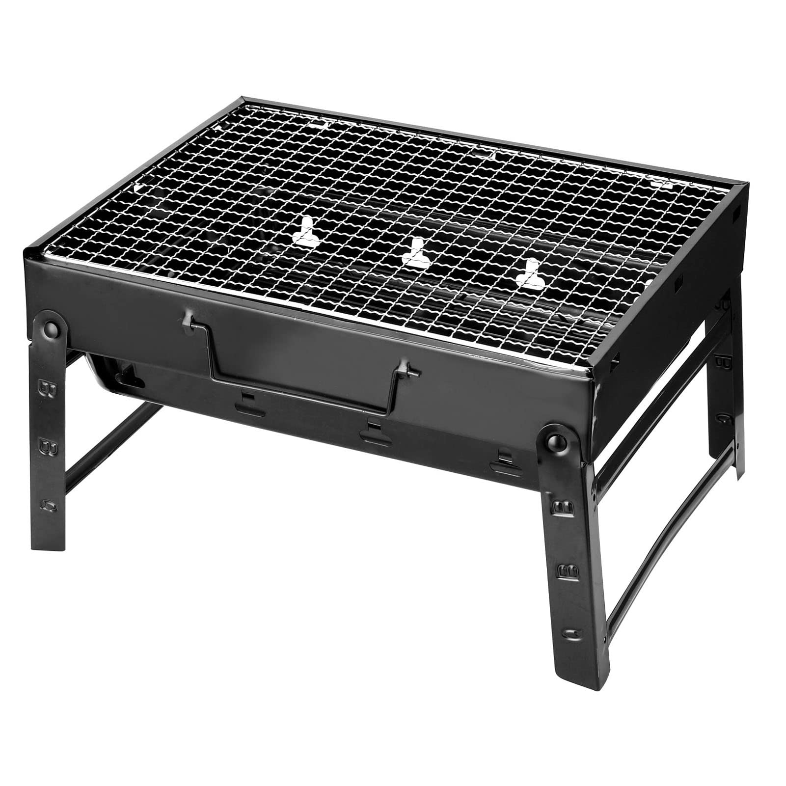 Thickened BBQ Portable Barbecue Oven Folg me Grill Outdoor Black Steel Furnaces Outdoor Gift Compact Grill Cooker