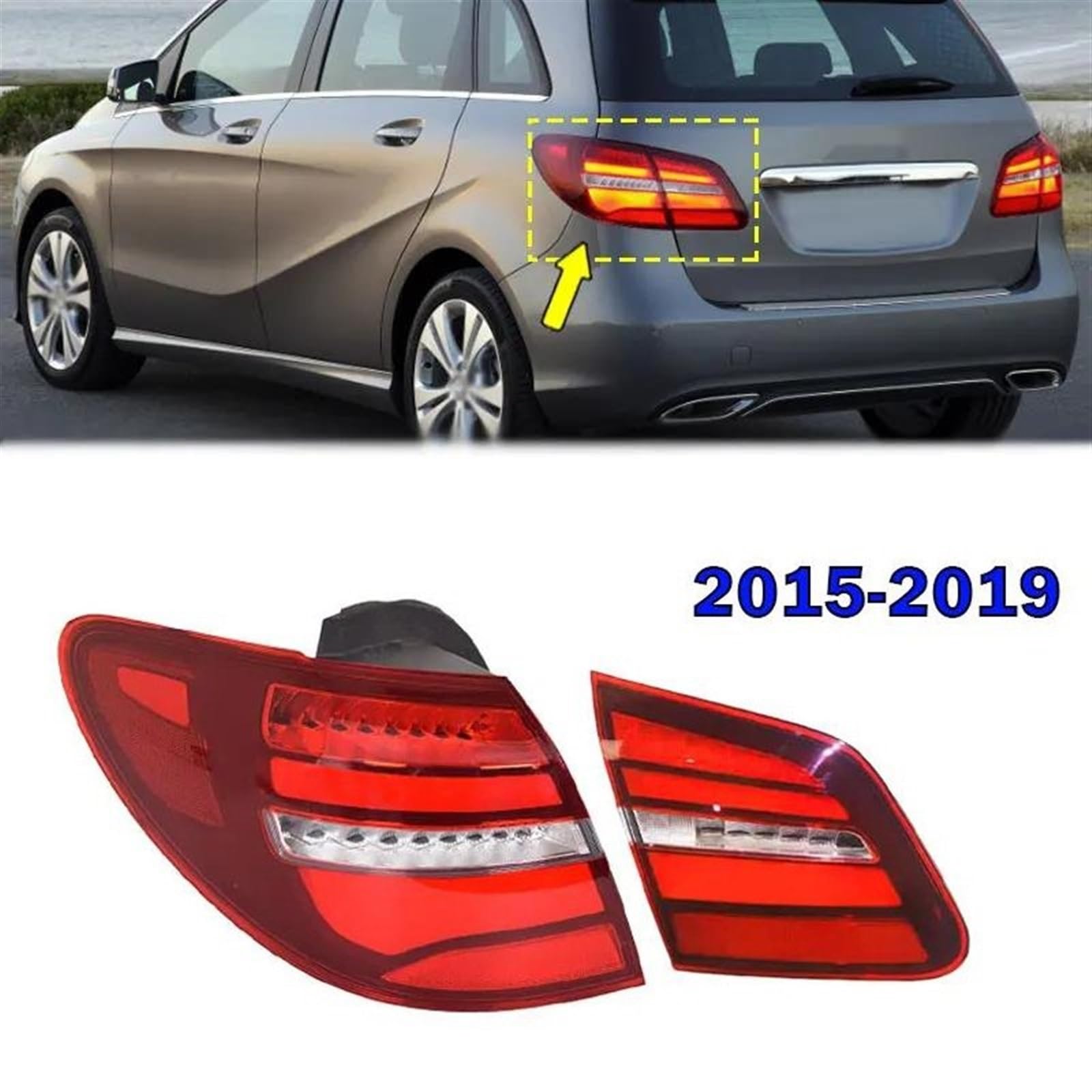 ベンツ BENZ Bクラス W246 B250 LED 右　テールランプ Amazon | 外装アクセサリー テールライトアセンブリ ベンツ Bクラス