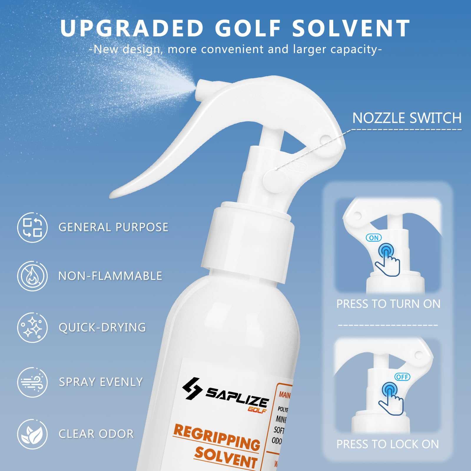 SAPLIZE Golf Grip Kits para el Regripado de Palos de Golf - Kit Estándar, Completo A, Completo B