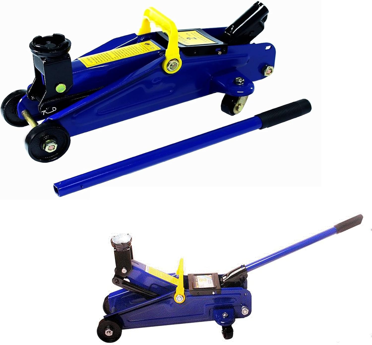 Hydraulic Low Profile Steel Racing Floor Jack with Single Piston Quick Lift Pump, 2
