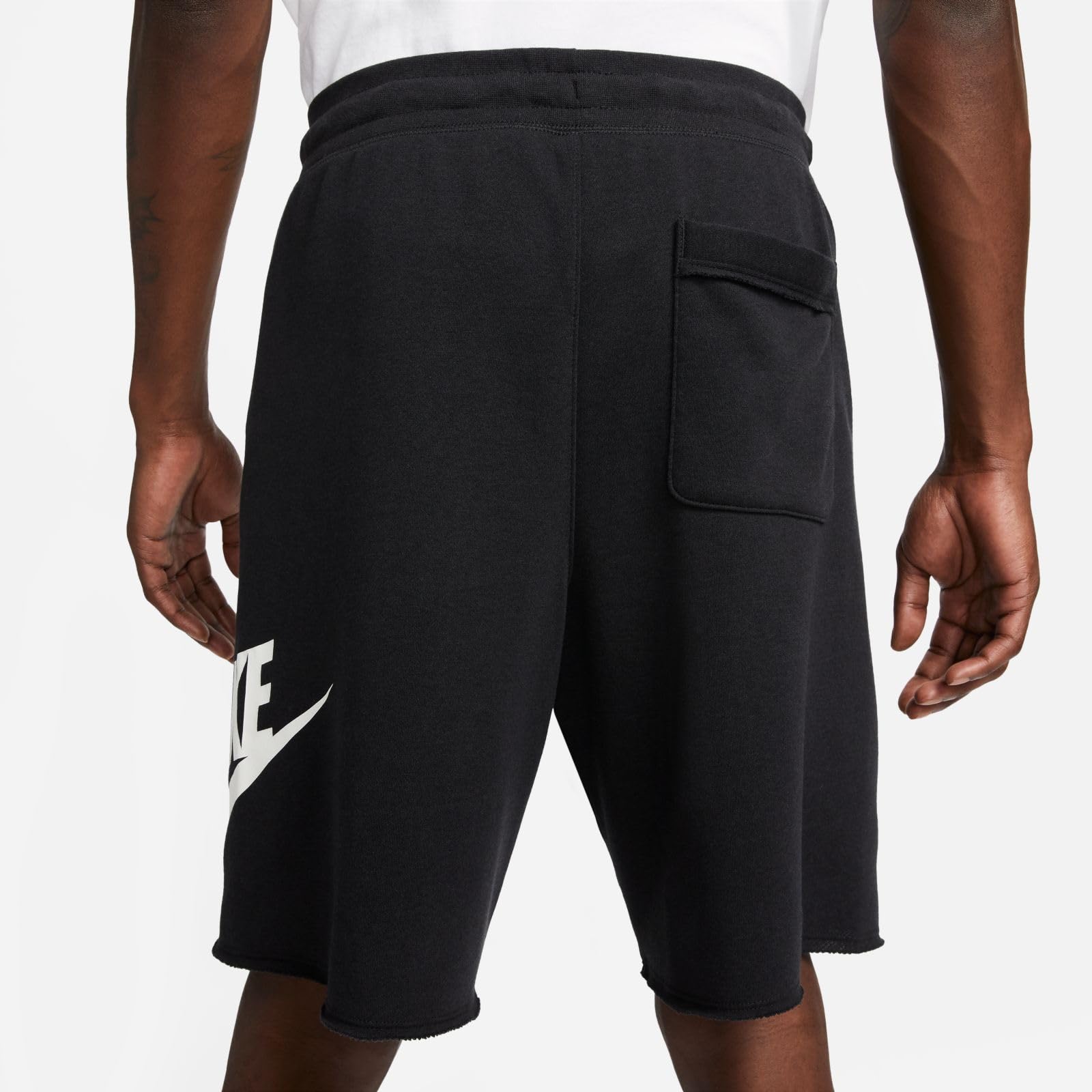 Nike DX0502-010 M NK Club Alumni HBR FT Short Pantaloni Sportivi Uomo Black/White/White L