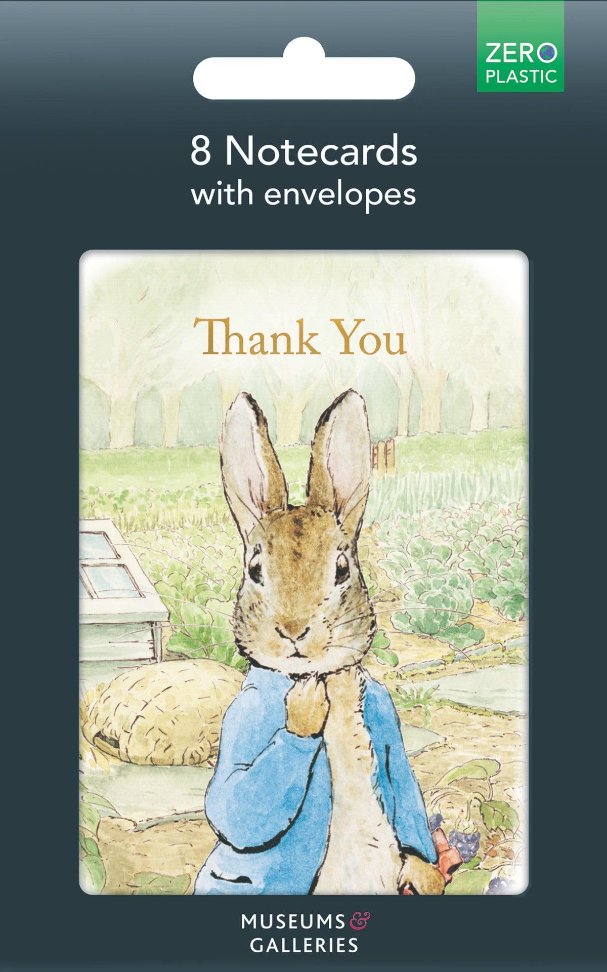 Museums & Galleries Thank You Notecards Pack of 8, Peter Rabbit