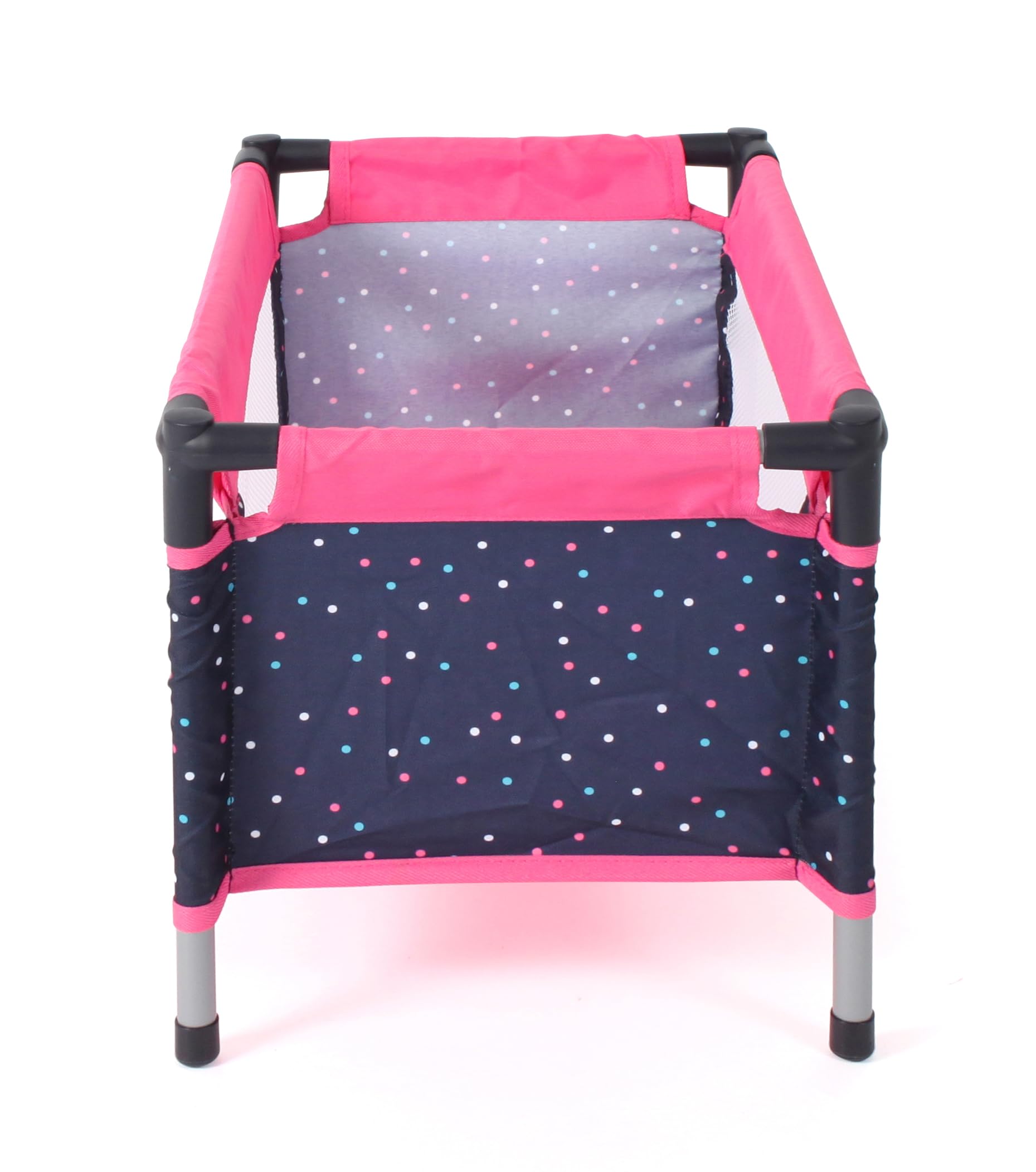Bayer Chic 2000-Cuna de Viaje para muñecas, Color Confeti Rosa, Large (652-84)