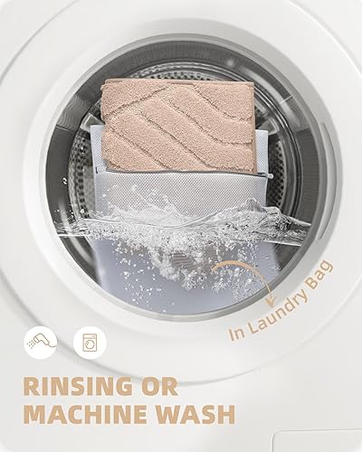 Miniatura 9 de Color G - Juego de 2 alfombras de baño antideslizantes, absorbentes, suaves, lavables, de secado rápido, de 20 x 32 + 20 x 32 pulgadas, juego de 2