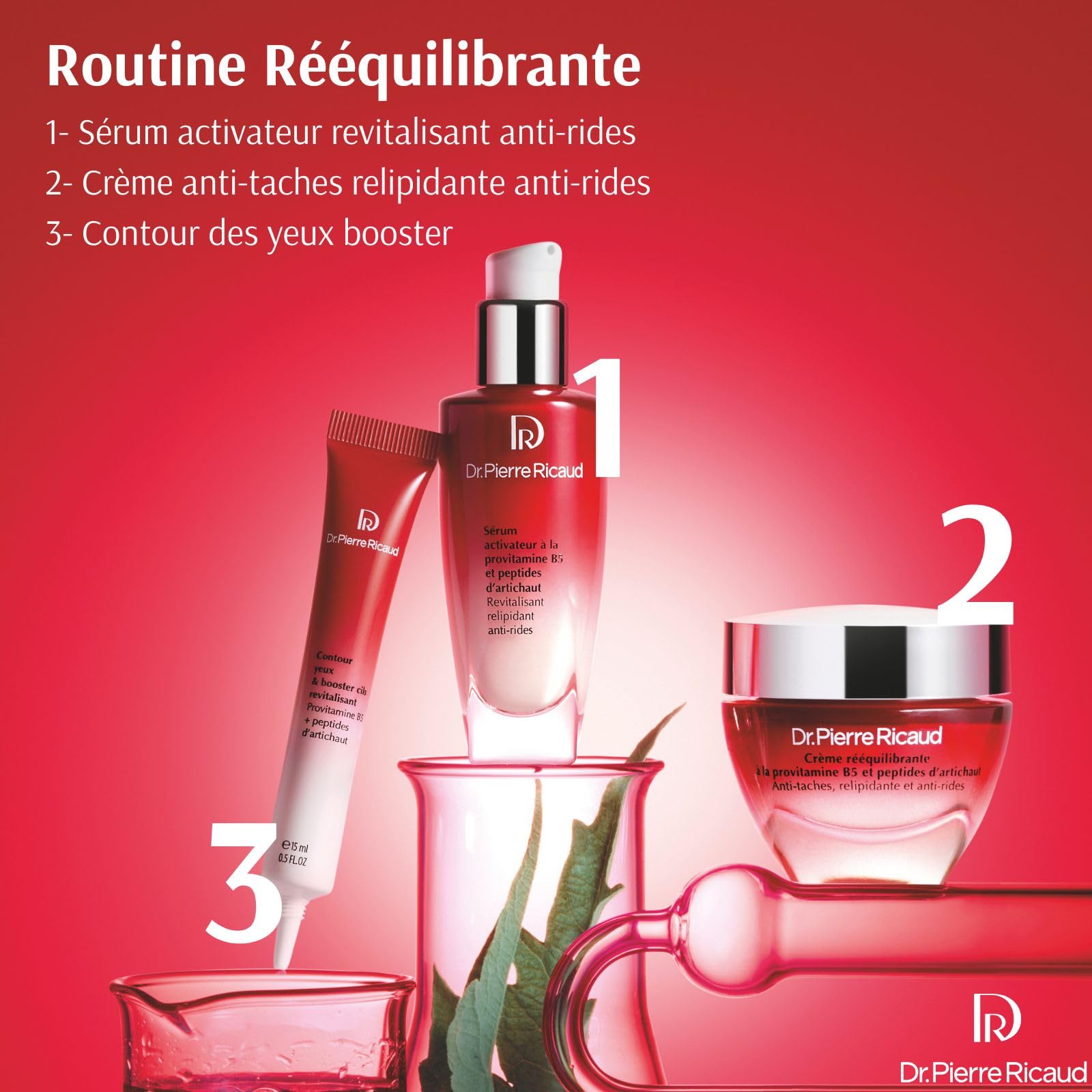 Dr Pierre Ricaud Crema anti-macchie e antirughe nutriente, 40 ml | Riequilibrante, Relipidant, Provitamina B5, Peptidi Carciofo, Pelle Normale a Secca, Cura anti-invecchiamento per Donna