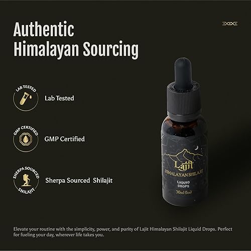 Miniatura 4 de Lajit Gotas líquidas Shilajit del Himalaya de grado dorado, orgánico, secado al sol, nutrientes biodisponibles, ácido fúlvico, más de 85 minerales