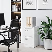 Vista 76 de Archivador vertical de 2 cajones con cerradura de metal, archivador vertical de metal, para oficina y hogar, archivadores verticales de acero