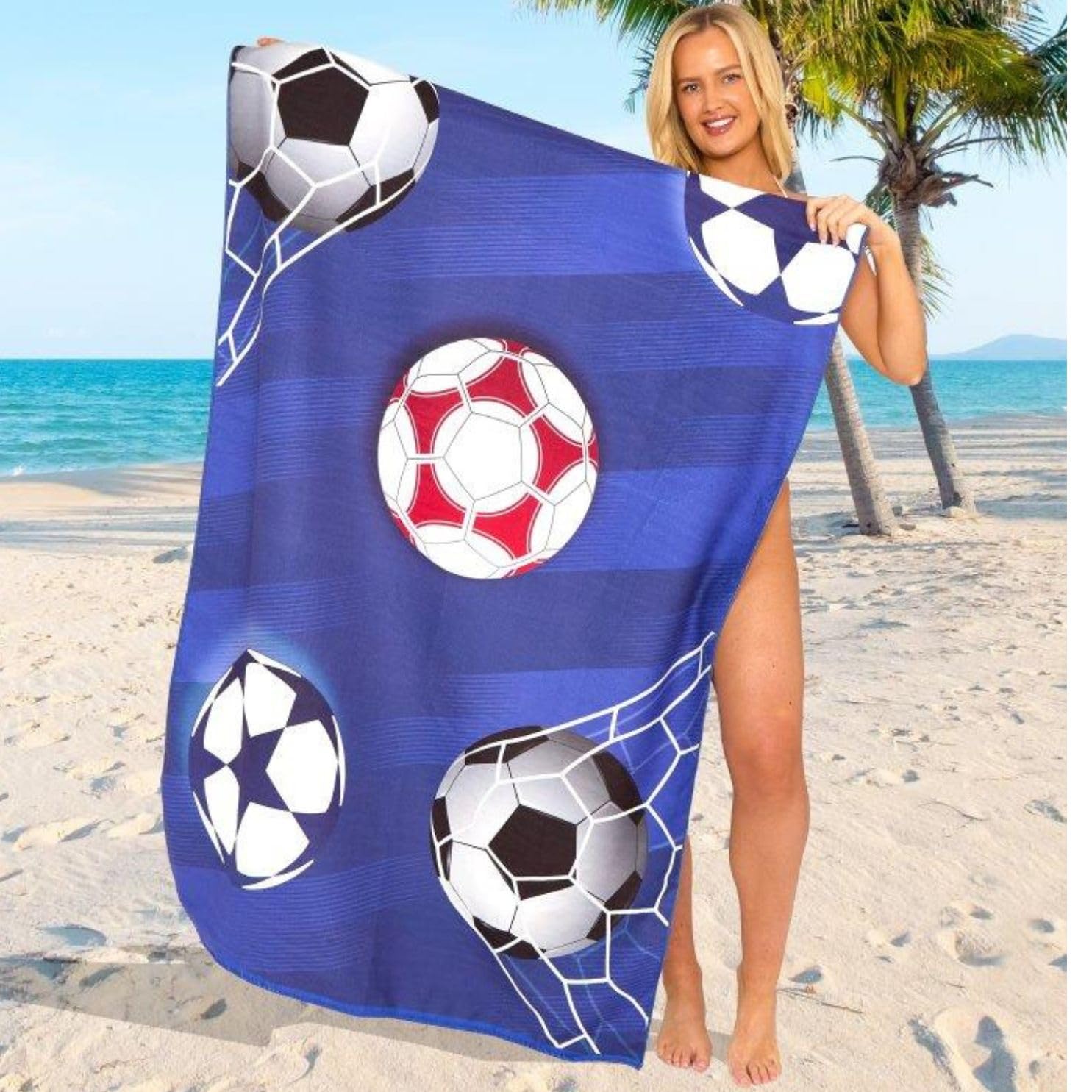 GC GAVENO CAVAILIA Extra Large Beach Towel for Adults - Quick Dry Microfibre Printed Beach Towels - Super Absorbent Beach Towel for Swim (180 x 100 cm) - (1 Piece) Soft, Sand Free,Lightweight - Multi — view 28