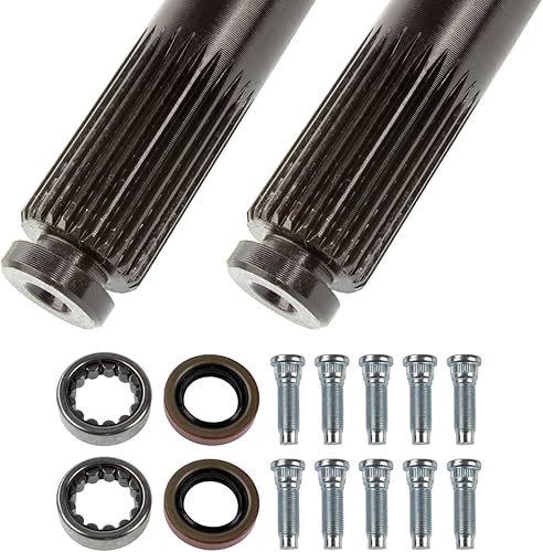 Miniatura 4 de TEN Factory MG22138 Conjunto de eje de transmisión para Dana 35 estándar, número de ranuras: 27, patrón de pernos 5x4.5 - Incluye ejes izquierdo y