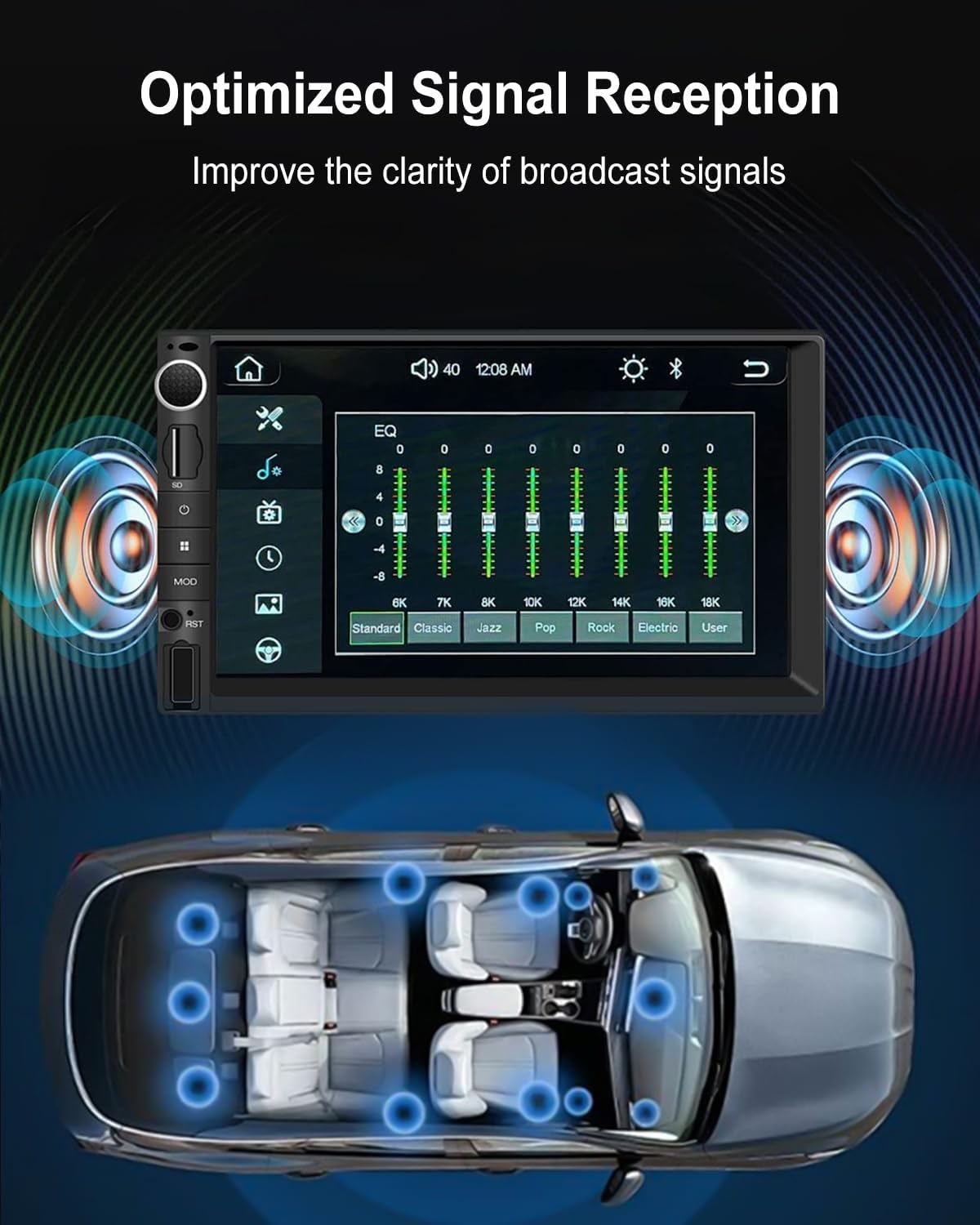 Antenna Base Fit for Toyota Tundra 2007-2013 Replace 86309-0C040, Antenna Assembly w/Holder