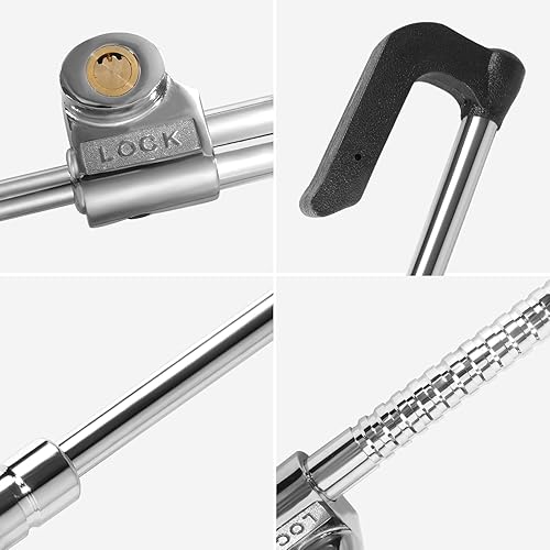 Miniatura 3 de Bloqueo antirrobo para volante, blanco, 33.5 pulgadas